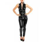 combinaison pvc noir sans manches, Zwart, Maat 46/48 (XL) of groter, Nieuw, Fetish queen