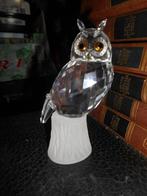 Chouette en crystal +-11cm avec boite, Antiquités & Art, Enlèvement ou Envoi