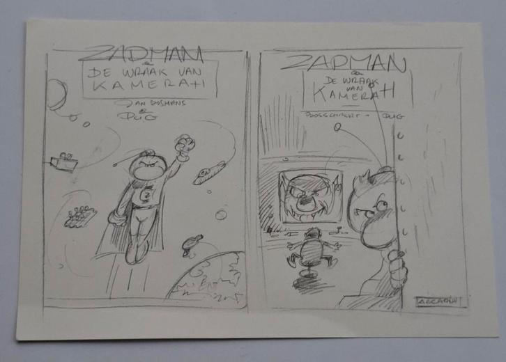 Zapman en Sam. Bosschaert en Pug, Postzegels en Munten, Postzegels | Europa | Scandinavië, Verzenden