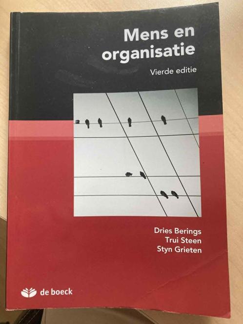 Mens en organisatie van Dries Berings, Boeken, Studieboeken en Cursussen, Zo goed als nieuw, Hoger Onderwijs, Ophalen of Verzenden