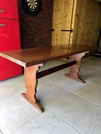 Vintage massief houten tafel 170cm/60cm, Antiek en Kunst, Ophalen