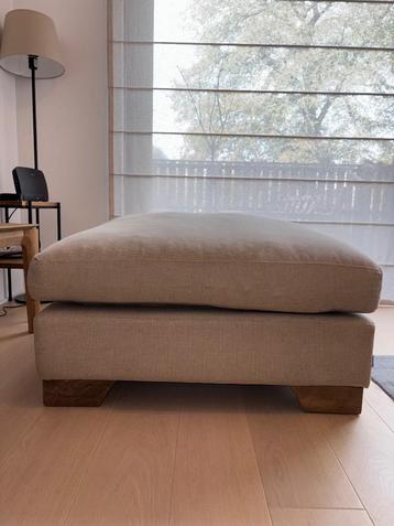 Pouf Flamant Adélaïde (couleur taupe/beige) 90x90 beschikbaar voor biedingen