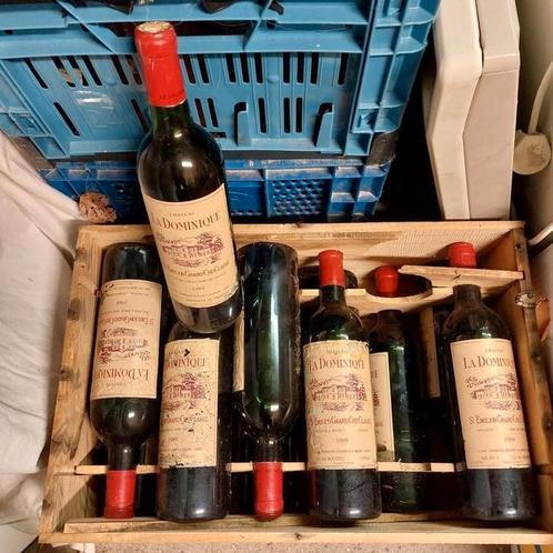 wijn St emilion grand cru clase chateau la dominique 1989, Collections, Vins, Comme neuf, Enlèvement