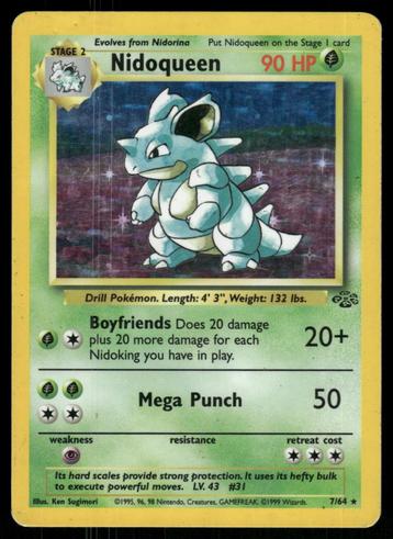 Nidoqueen 7/64 - Jungle beschikbaar voor biedingen