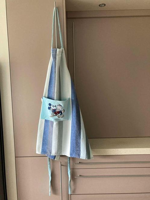 Prachtige grote Donaldson schort, Huis en Inrichting, Keuken | Textiel, Zo goed als nieuw, Schort, Blauw, Ophalen of Verzenden