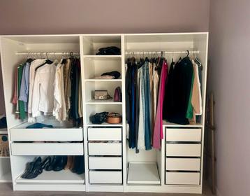 Ikea kleerkast PAX dressing wit 250x58x201 cm beschikbaar voor biedingen