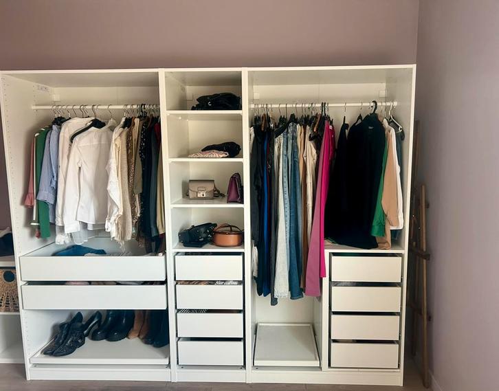 Ikea kleerkast PAX dressing wit 250x58x201 cm, Huis en Inrichting, Kasten | Kleerkasten, Zo goed als nieuw, 200 cm of meer, 200 cm of meer