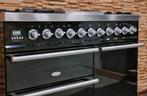 🔥Luxe Fornuis Boretti Linea Quadra 100cm zwart 3 ovens, Elektronische apparatuur, 60 cm of meer, 5 kookzones of meer, Vrijstaand
