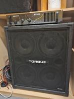 Torque Profesioneel party speaker + amplifier en kabels, Muziek en Instrumenten, Versterkers | Bas en Gitaar, Ophalen, Zo goed als nieuw