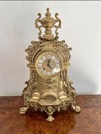 Victorian Ornate Brass Mantle Clock, 1880s.l, Antiek en Kunst, Antiek | Klokken, Ophalen of Verzenden