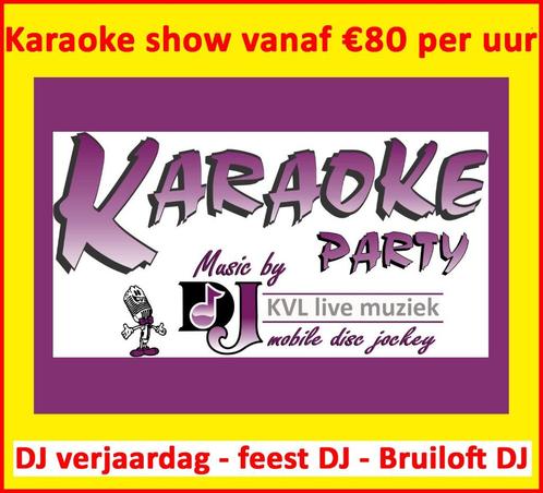 DJ Karaoke show DJ Karaoke DJ feest DJ Verjaardag Karaoke DJ, Hobby en Vrije tijd, Feestartikelen | Verhuur, Nieuw, Verzenden
