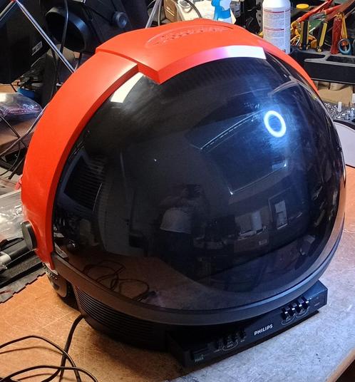 Philips Discoverer TV - vintage space age helmet TV, Audio, Tv en Foto, Vintage Televisies, Gebruikt, Minder dan 40 cm, Philips