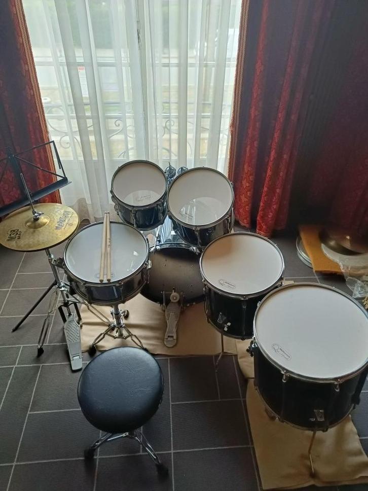 Drumstel, Muziek en Instrumenten, Percussie, Gebruikt, Ophalen