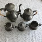 Vintage Tinnen Thee-en Koffieservies, Antiek en Kunst, Antiek | Servies compleet, Ophalen of Verzenden