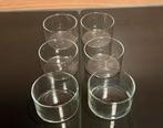 6 glazen dessert glazen, Verzamelen, Ophalen, Gebruikt