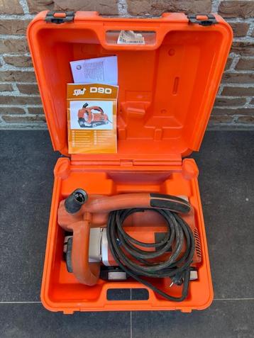 Spit D90 Sleuvenzaagmachine set in koffer, Enlèvement, Utilisé, 1000 watts ou plus, Meuleuse droite