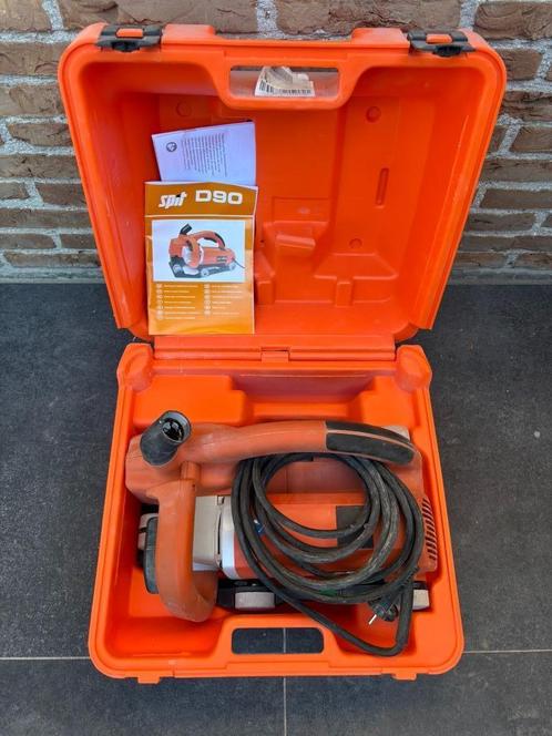 Spit D90 Sleuvenzaagmachine set in koffer, Doe-het-zelf en Bouw, Gereedschap | Slijpmachines, Gebruikt, Rechte handslijpmachine