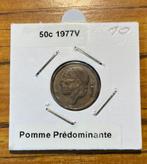 * PIECE FAUTEE _ BELGIQUE _ 50 CENTIMES 1977  *, Enlèvement ou Envoi