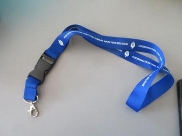 Lanyard Politie Coordination Unit for threat analysis Belgiu beschikbaar voor biedingen