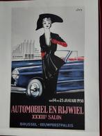 Oude affiches van autosalon, Verzamelen, Ophalen, Zo goed als nieuw, Rechthoekig Staand, Overige onderwerpen