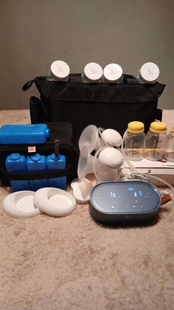 Horigen "ELODY" dubbelzijdige borstkolf met kolf- en koeltas, Kinderen en Baby's, Babyvoeding en Toebehoren, Zo goed als nieuw