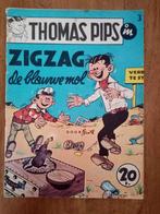 Thomas Pips in Zigzag de blauwe mol, Boeken, Stripverhalen, Gelezen, Ophalen of Verzenden, Eén stripboek, Bluth