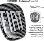 Logo autocollant 3D Fiat pour volant | Nouveau, Envoi, Fiat, -, -