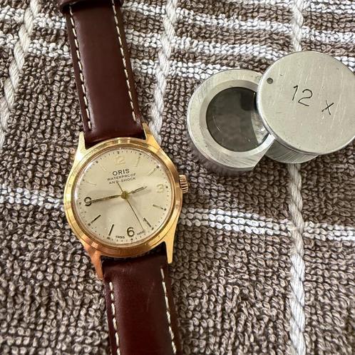 Oris 30 mm vintage dames doublé, Handtassen en Accessoires, Horloges | Dames, Gebruikt, Polshorloge, Overige merken, Overige materialen