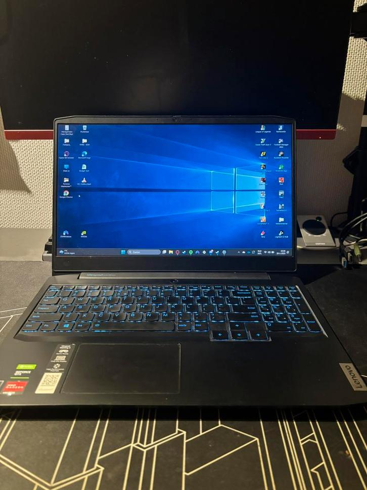 Lenovo Gaminglaptop, Computers en Software, Windows Laptops, Zo goed als nieuw, 15 inch, HDD, SSD, 3 tot 4 Ghz, 16 GB, Qwerty
