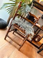 Vintage hoekstoeltje, bobin, Ophalen, Gebruikt, Hout