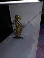 Bronzen beeld van dansende Afrikaanse krijger, Ophalen of Verzenden, Brons