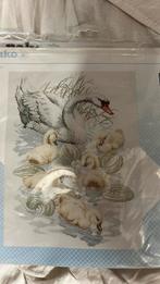 Zwaan kruissteek 40x50, Ophalen of Verzenden, Nieuw, Handborduren, Borduurpakket