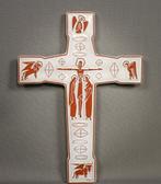 Croix en céramique cubique signée de 29 cm, Antiquités & Art, Enlèvement