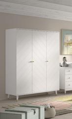 NIEUW!!! BILLY 3-DEURS KLEERKAST SATIN WHITE, Ophalen, Overige materialen, 100 tot 150 cm, Nieuw