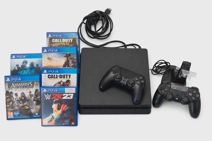 PlayStation 4 Slim –500 Gigas Très bon état + accessoires, Games en Spelcomputers, Spelcomputers | Sony PlayStation 4, Slim, Ophalen