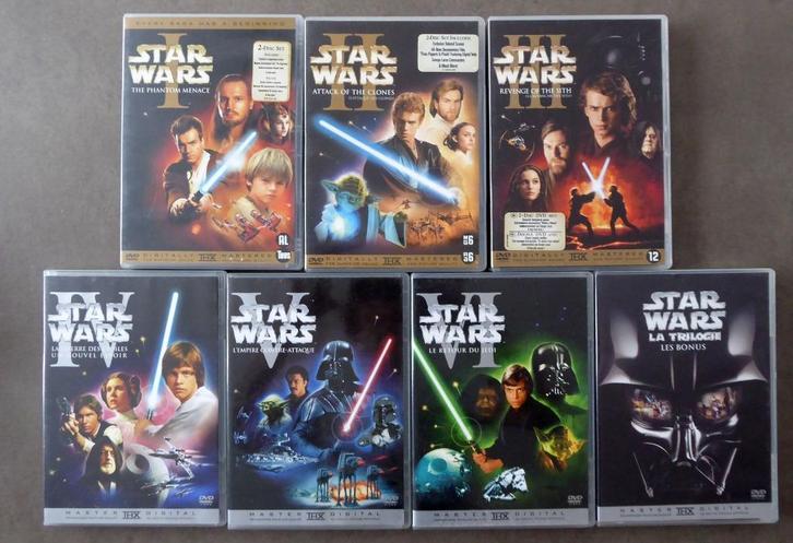 DVD's uit de 7-serie (10 schijven) Star Wars I tot VI + bonu, Cd's en Dvd's, Dvd's | Actie, Gebruikt, Actie, Ophalen of Verzenden