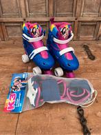 K3 regenboog rolschaatsen 34-37 met bescherming, Verstelbaar, Kinderen, Ophalen of Verzenden, Zo goed als nieuw