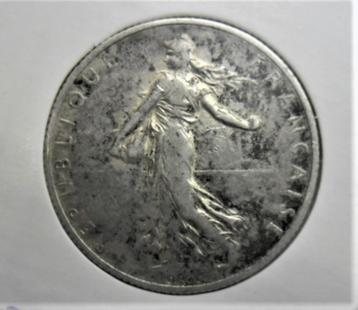 Zilveren munt Frankrijk 2 frank 1917