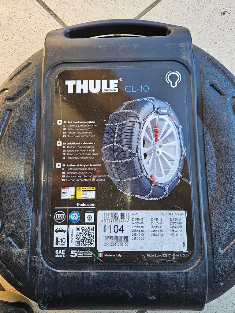 Thule CL 10 104 sneeuwkettingen, Ophalen, Nieuw