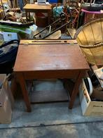 2 vieux pupitres d'école, pupitres, Enlèvement, Utilisé, Table
