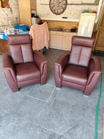 Très beaux fauteuils en cuir grenelé, Maison & Meubles, 75 à 100 cm, Comme neuf, Enlèvement, Cuir