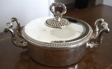 Légumière ou Plat en Argent Plaqué Poinçonné JB DOUBLÉ, Enlèvement ou Envoi, Argent