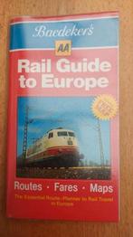 Baedeker Rail Guide to Europe AA Routes Fares Maps, Ophalen of Verzenden, Zo goed als nieuw