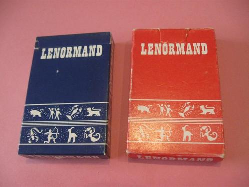 2 kaartspelen - speelkaarten Lenormand waarzegkaarten, Verzamelen, Speelkaarten, Jokers en Kwartetten, Zo goed als nieuw, Speelkaart(en)
