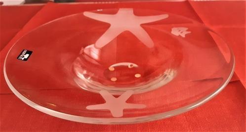 Glazen fruitschaal  Leonardo  (zee decoratie), Huis en Inrichting, Woonaccessoires | Schalen en Manden, Zo goed als nieuw, Schaal