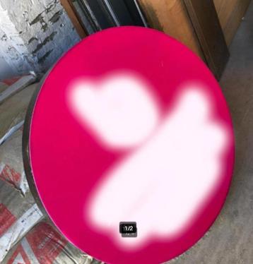 lichtreclame / lichtbak rond beschikbaar voor biedingen