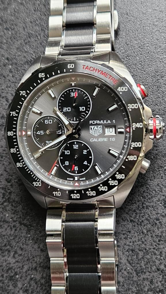 Tag Heuer Formula1 Calibre 16 automaat, nieuwprijs €4850,-, Handtassen en Accessoires, Horloges | Heren, Zo goed als nieuw, TAG Heuer