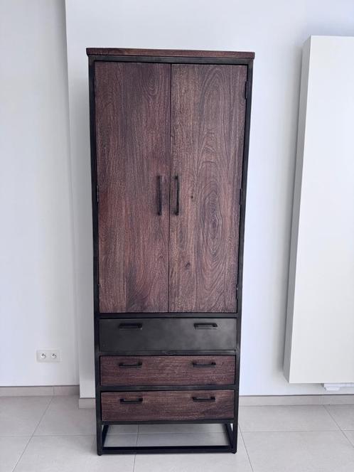 Kast, Huis en Inrichting, Kasten | Ladekasten, Gebruikt, 200 cm of meer, 50 tot 100 cm, 25 tot 50 cm, Overige houtsoorten, Metaal