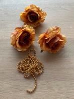 Mooie bloemen met knijper en slinger voor in kerstboom, Enlèvement ou Envoi, Comme neuf