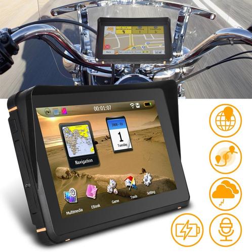 7  Motorcycle GPS Navigatie Waterproof IGO EU MAP.BLUETOOTH, Motoren, Accessoires | Navigatiesystemen, Nieuw, Ophalen of Verzenden